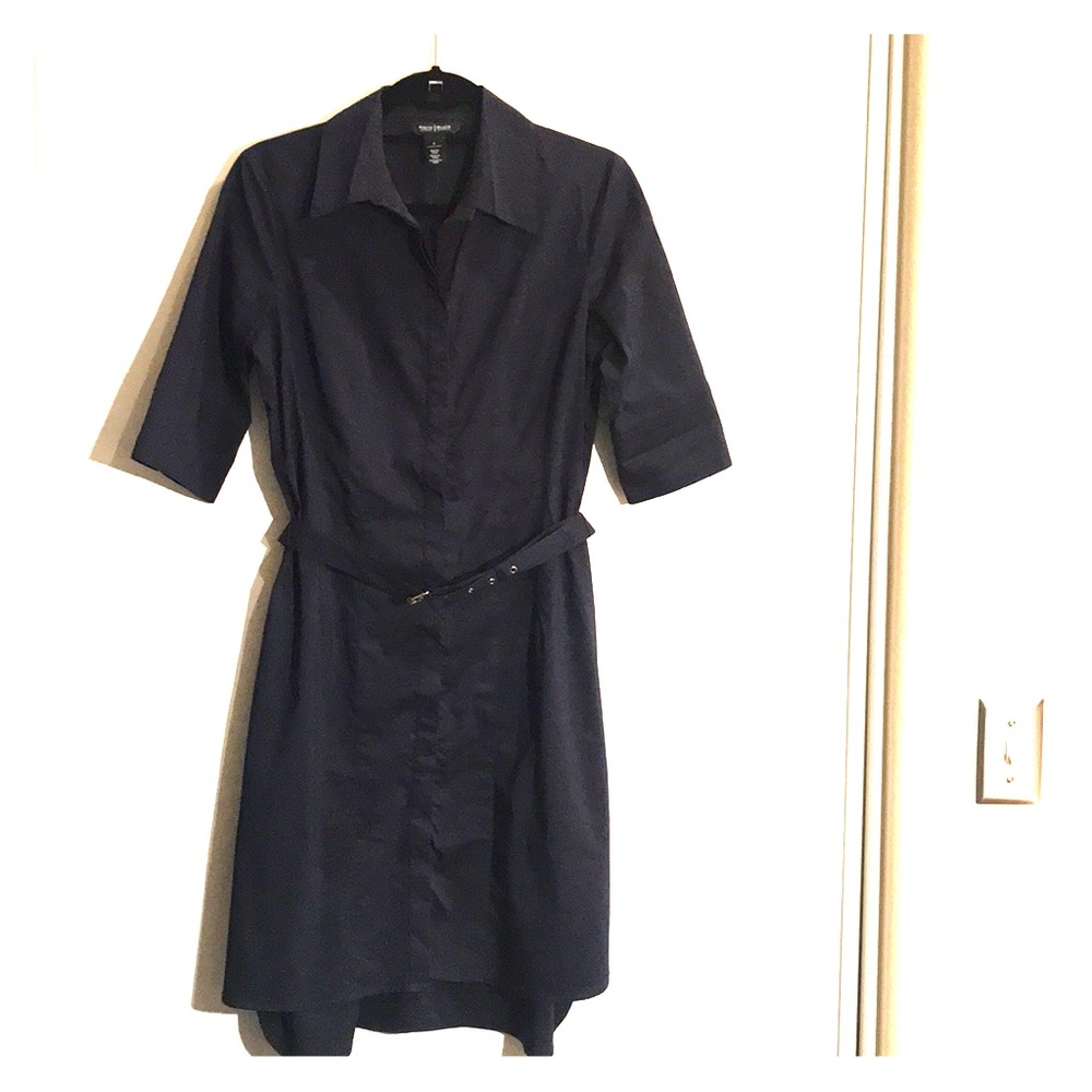 White House Black Market dress belted size 8